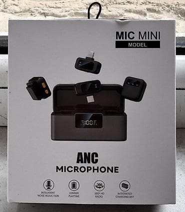 piyaner kalonka: Məhsul: MIC MINI ANC Microphone seti Xüsusiyyətlər: - Aktiv səs-küyün — 2