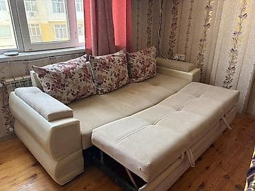bal: İki hissəli mebel dəsti – divan və 2 kreslo - Rəng: açıq bej krem — 2