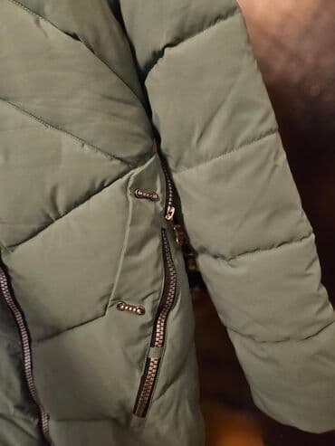 Kurtkalar: Qadın qış gödəkçəsi - Rəng: yaşıl/minti - Model: uzun, puff/şişmə — 3