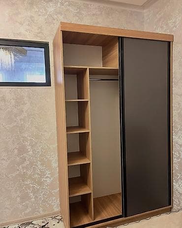 2 qapılı, Qəhvəyi, Digər material, Kupe, Düz dolab