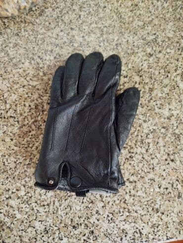 Maskalar, eynəklər: Qara dəri əlcək – klassik model - Material: yumşaq təbii dəri (xarici — 2