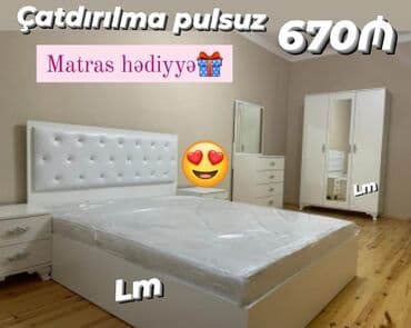 Yeni, İkinəfərlik çarpayı, Matras ilə, Siyirməsiz lalafo.az -da Yeni, İkinəfərlik çarpayı, Matras ilə, Siyirməsiz