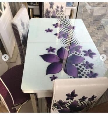 mətbəx stol: Mətbəx üçün, Yeni, Açılan, Dördbucaq masa, 4 stul — 20