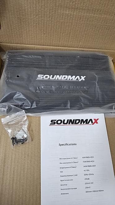 audi a8: SOUNDMAX SX-KL2838.4 – 4 kanallı Class AB səs gücləndiricisi Əsas — 3