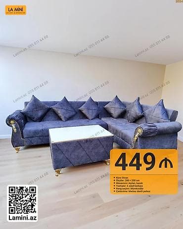 Künc divan – La Mini - Ölçülər: 280 × 200 sm - Mexanizm: Açılan — 1