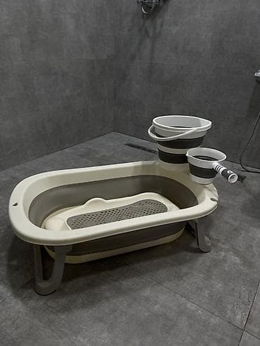hamam asılqan: Uşaq üçün qatlanan vanna dəsti - Material: möhkəm, toksik olmayan — 1