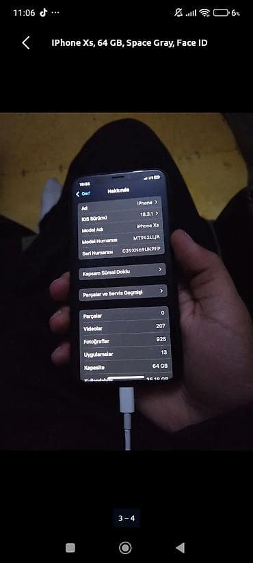 xiaomi poco x3 pro ikinci el: IPhone Xs, 64 GB, Space Gray, Face ID — 2