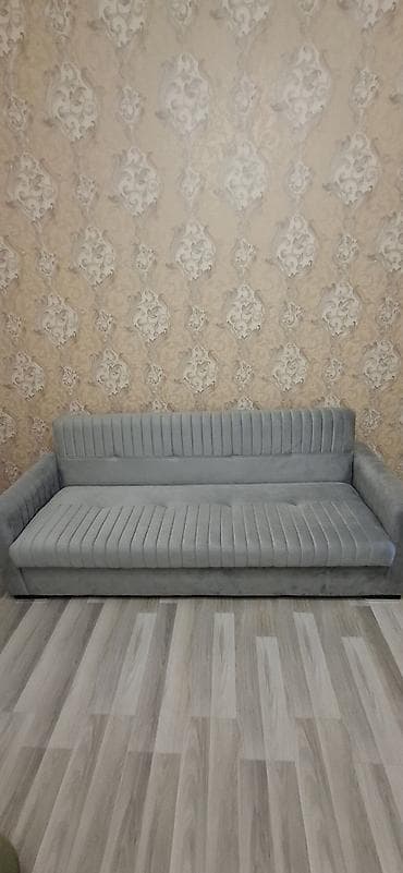 saloglu divan: Məhsul: Qonaq otağı üçün üçnəfərlik divan - Rəng: Açıq boz - — 1