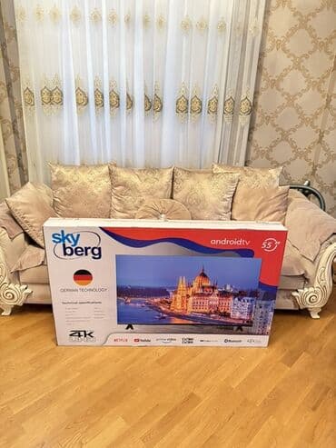 samsung telfonlari: Yeni Televizor Samsung Led 55" 4K (3840x2160) — 4