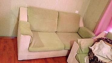 İşlənmiş, Di̇van-kravat, 2 kreslo, Bazalı, Açılan