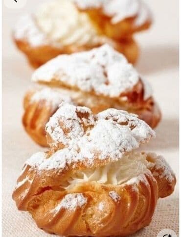 Bitki yağı: Məhsul: Profiterol və ekler tipli kremlə doldurulmuş şu xəmiri — 3