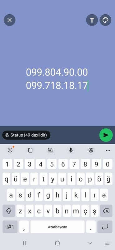 yeni bakcell nomreler 099: Nömrə: ( 099 ) — 1