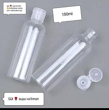 bil: Şəffaf plastik səyahət butulkaları – müxtəlif növ mayelər üçün — 1