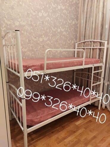 tek çarpayı: Oğlan və qız üçün, Yeni, Çarpayı, Matras ilə, Siyirməsiz — 13