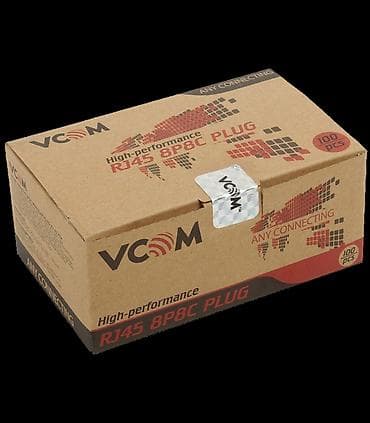 korpus hp: VCOM RJ45 8P8C Plug – yüksək performanslı şəbəkə konnektorları (100 — 2