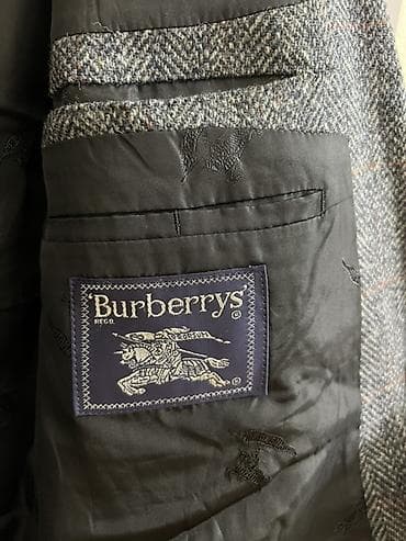 polis geyim: Kişi üçün klassik tweed blazer - Parça: boz rəngdə, balıqqulağı — 8