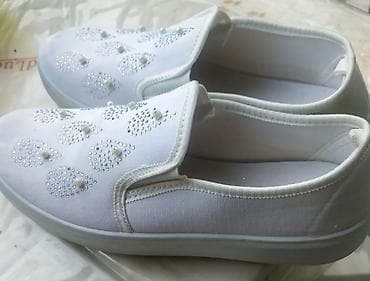 ked mokasinlər: Ölçü: 37, rəng - Ağ, İşlənmiş — 2