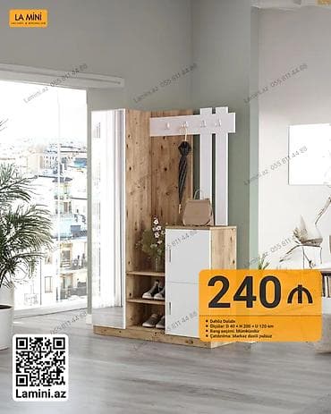 Dəhliz dolabı – La Mini - Ölçülər: D 40 × H 200 × U 120 sm - Material