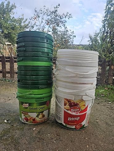 buz vedresi: Plastik vedrələr dəsti - Material: qalın, bərk plastik - Rənglər — 2
