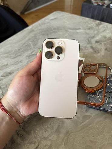iphone 12 pro 512: IPhone 16 Pro, 256 GB, Desert Titanium, Face ID, Sənədlərlə — 9