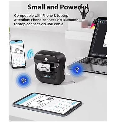 pri̇nter: Phomemo portativ etiket printeri – telefon və noutbukla işləyən, kiçik — 2