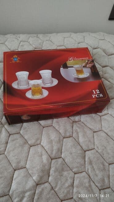 Fincanlar, Şüşə, 6 ədədli dəst, Azərbaycan