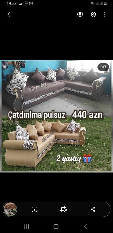 hediye qutusu: Künc divan, Yeni, Açılmayan, Ödənişli çatdırılma — 3