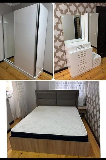Yataq mebeli satılır❗ Qiymət 380 Azn Dolabın hündürlüyü 2,2 -uzunluğu
