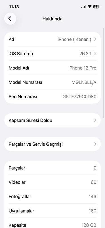 iphone 13 sade: IPhone 12 Pro, 128 GB, Graphite, Face ID — 7