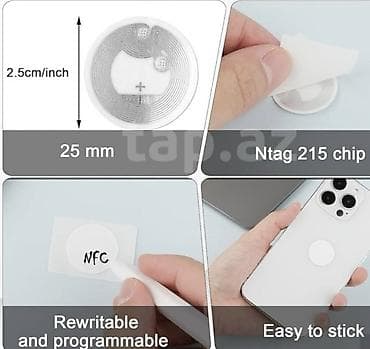intel atom: Elanı diqqətlə oxumağınız xahiş olunur NFC sticker, coin və kartlar — 4