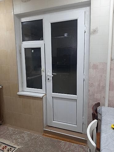 İşlənmiş İkiqat şüşə paketi Plastik pəncərə, Еni: 70 sm, Uzunluğu: 215 sm