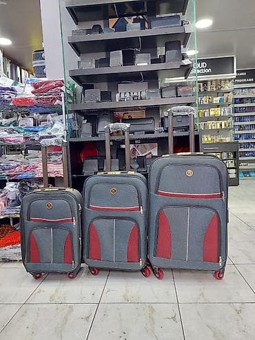 Çamadanlar: Sərnişin çamadan dəsti – 3 ölçü - Dəst: 3 ədəd çamadan (kiçik, orta — 1