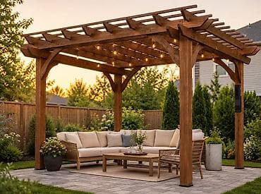 bit bazar: Məhsul: Ağacdan pergola və açıq hava istirahət konstruksiyaları (bağ — 5
