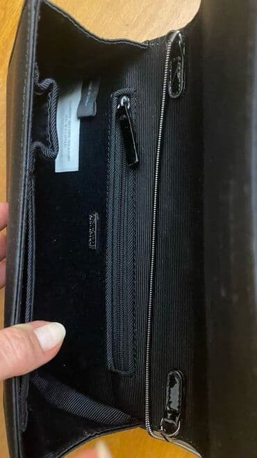 qaşlı çanta: Новый клатч черный шелковый со стразами—20 азн — 3