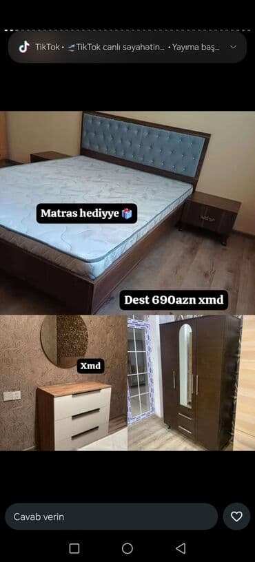 мебель для прихожей: Təknəfərlik çarpayı, Dolab — 4