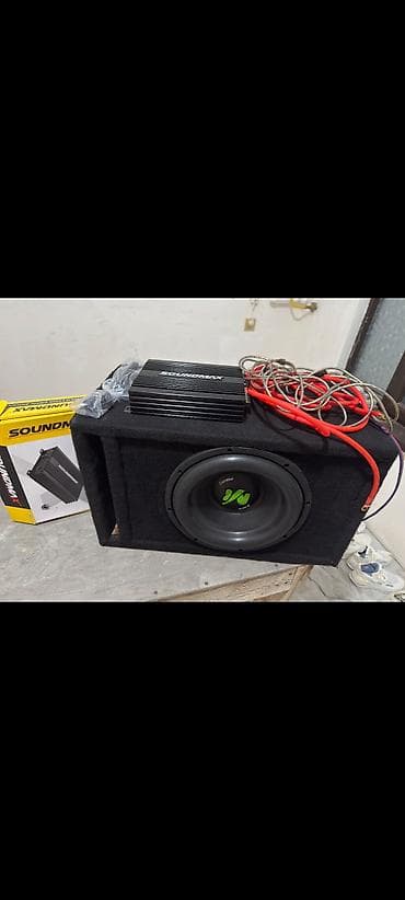 Satılır: avtomobil üçün bass qutu + monoblok gücləndirici seti snur — 1
