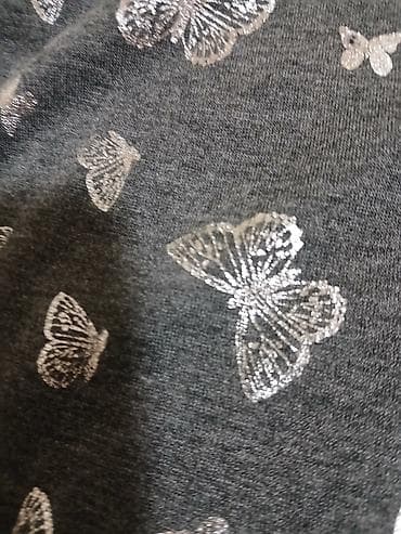 Jiletlər: Qadın köynəyi – qara-boz rəngdə, gümüşü kəpənək naxışları ilə - — 2
