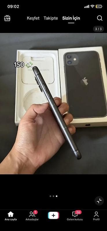 telefon iphone 6: IPhone 11, 128 GB, Qara — 3