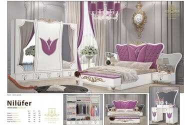 угловая тумба: Двуспальная кровать, 2 тумбы, Турция, Новый — 1