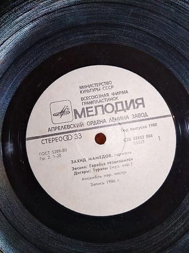 vinil: Plastinkalar biri 3 manat — 4