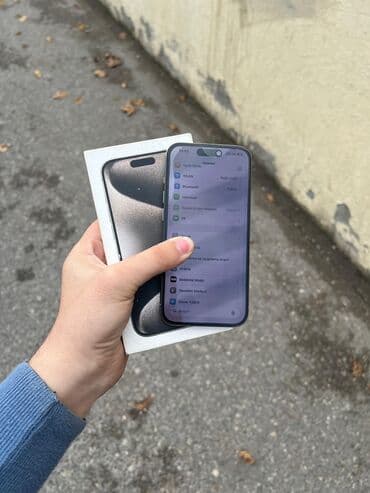 iphone vietnam: IPhone 15 Pro, 128 GB, Natural Titanium, Simsiz şarj, Face ID, Sənədlərlə — 2