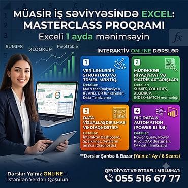 microsoft: Kompüter kursu: Microsoft Office, Onlayn — 1