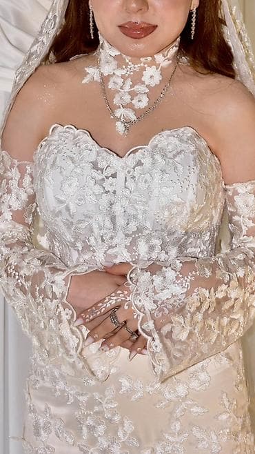 ağ don: Satılır – Balıq model gəlinlik 👰 Model: Balıq model 📏 Ölçü: S Çox — 2