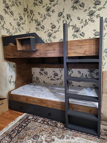 Ev üçün mebel: Yeni, İkinəfərlik çarpayı, Bazalı, Matras ilə, Siyirməli, Türkiyə — 3