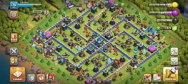 Clash of Clans hesabı – inkişaf etmiş əsas kənd və tikinti bazası pul