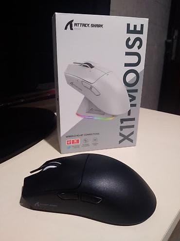 qulaqciq bluetooth: Attack Shark X11 Mouse – oyun və iş üçün çoxrejimli peşəkar siçan — 1