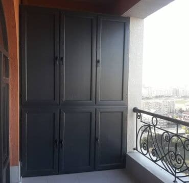 дешевый шкаф на балкон: Açılan, 6 qapı Düz dolab, Eyvan dolabı — 2