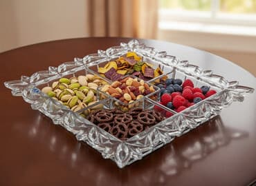 Məhsul: Crystal Bohemia beş bölməli servis qabı - Brend: Crystal