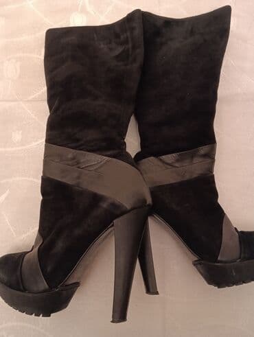 qadın çəkmə: Ölçü: 36, rəng - Qara, Yeni — 4