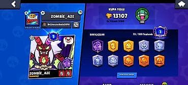 komputer aksesuarları: Brawl Stars hesabı – ZOMBIE_AZE - Kupa yolu: 13,107 (ən yüksək — 1